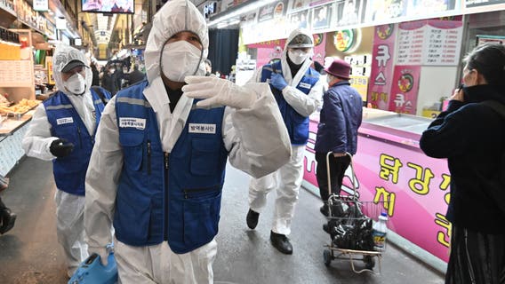 South Korea coronavirus cases jump again, 1st US soldier infected