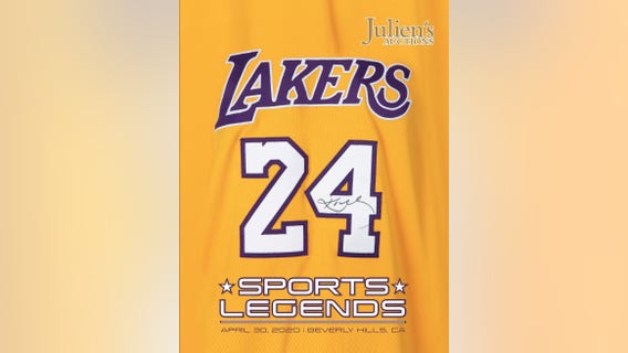 Items that belonged to Kobe Bryant to be auctioned off in Beverly Hills