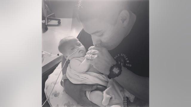 Almost a year after his birth, baby finally comes home from the hospital