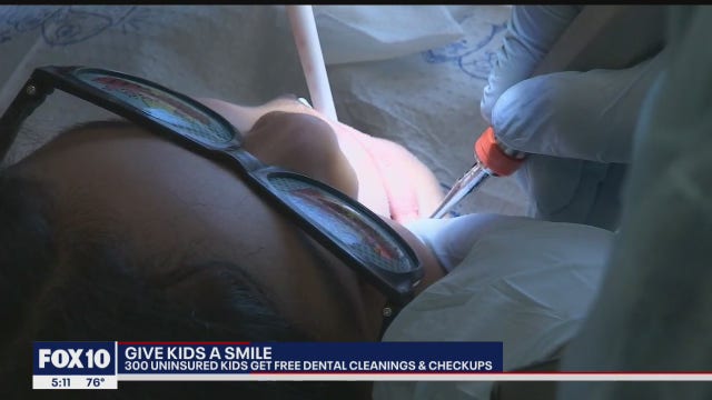 'Give Kids a Smile': 300 uninsured kids get free dental cleanings, checkups