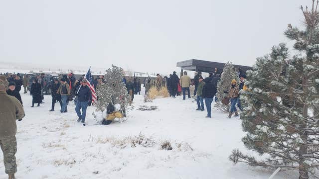 Colorado Air Force veteran's funeral draws hundreds of strangers in snowstorm