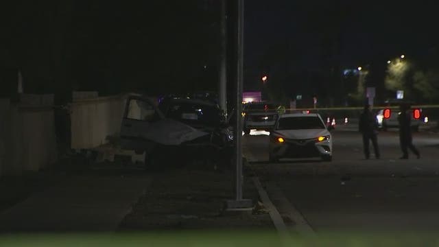 PD: Woman killed after vehicle hits wall, pole in Glendale