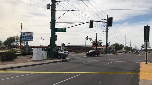Police: Passenger dead following crash involving two SUVs in North Phoenix