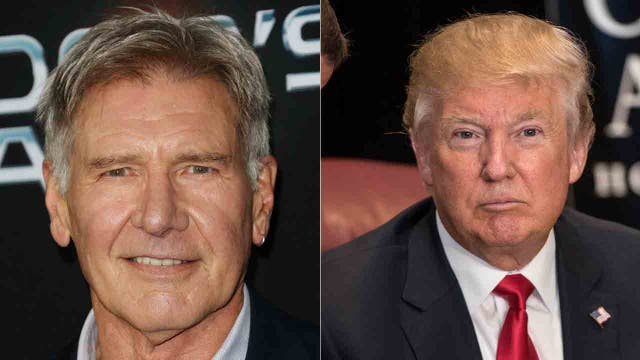 Harrison Ford mocks 'son of a b----' Donald Trump during Jimmy Kimmel appearance