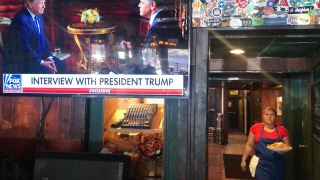 Trump bashes Democratic rivals during pre-Super Bowl show