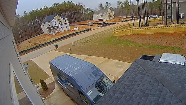 Amazon truck caught on camera hitting Covington home