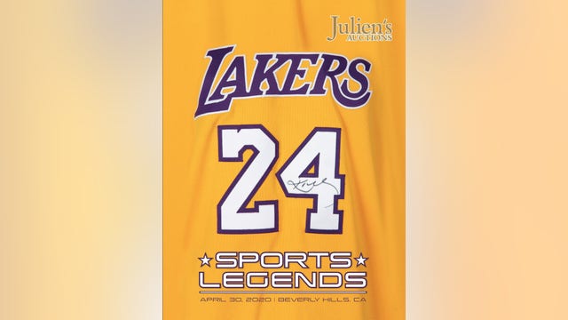 Items that belonged to Kobe Bryant to be auctioned off in Beverly Hills