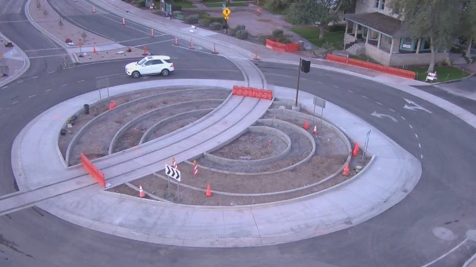 New roundabout opens in Tempe near Rio Salado Parkway and Ash