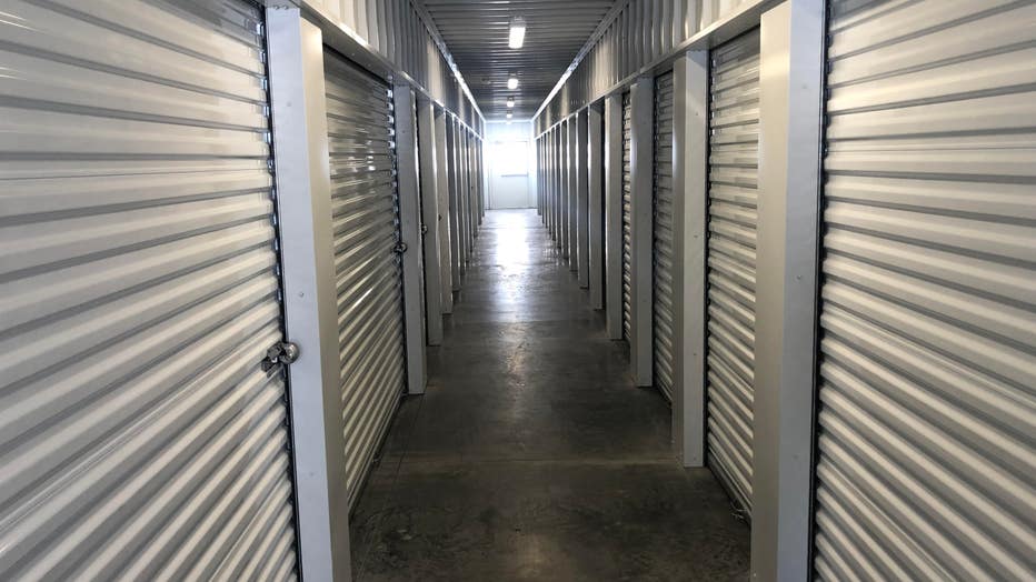 Storage unit hallway