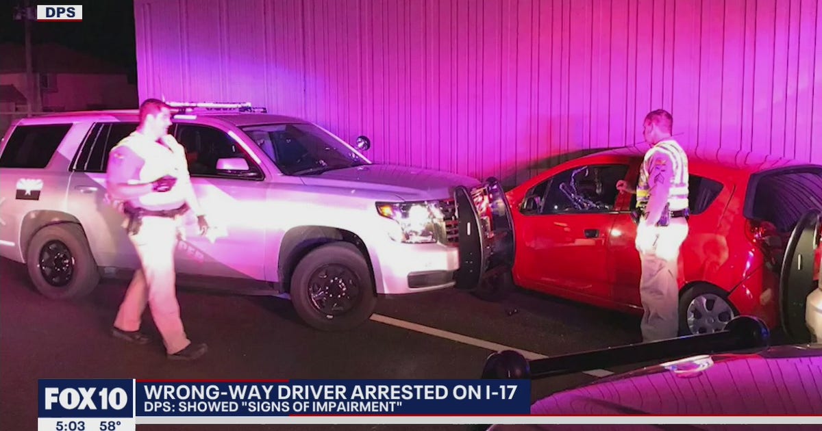 Wrong-way driver on Phoenix freeway arrested, suspected of DUI | FOX 10 ...