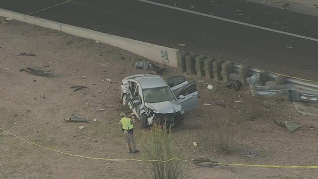DPS investigates rollover crash scene on US 60