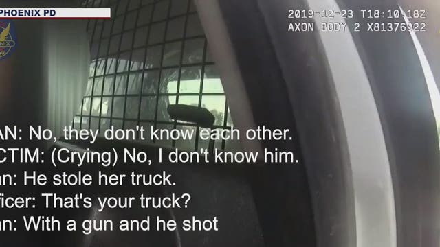 Security footage released of deadly officer-involved shooting that began with a carjacking