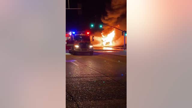 Fuel tanker explodes, burns under Interstate 40 in Flagstaff