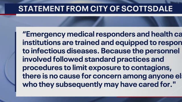 Several Scottsdale firefighters, paramedics isolated after treating coronavirus patient, city confirms