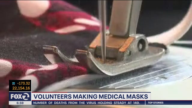 Bay Area woman sews DIY surgical masks