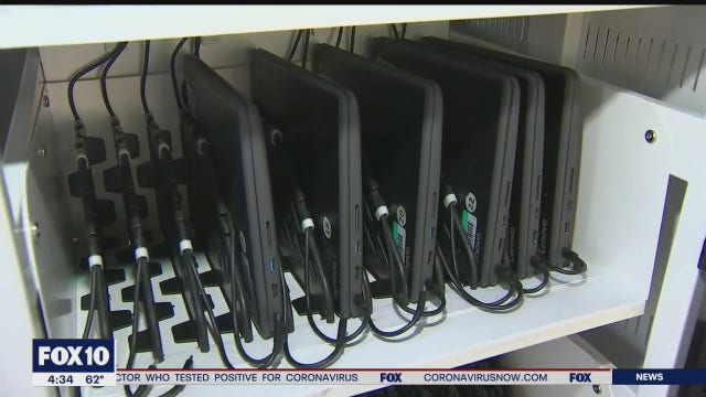 2 Valley school districts distributing devices for e-learning