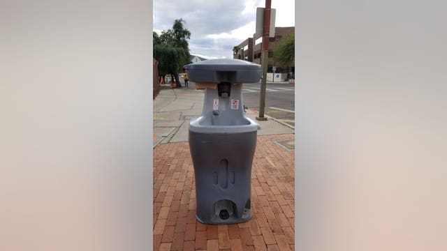 City of Tucson installs public hand washing stations around town