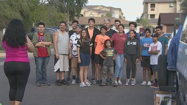 A tragic series of events leaves a Mesa family of 10 living in a donated camper