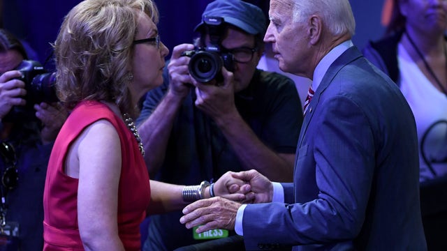Former Arizona Congresswoman Giffords endorses Biden in Democratic presidential race