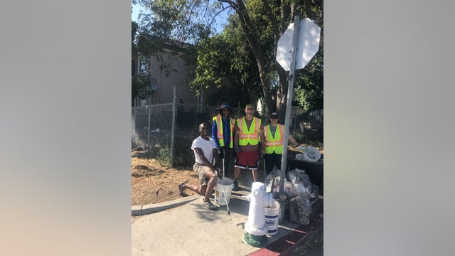 'Pandemic positives:' Oakland neighbors use coronavirus quarantine to spruce up block