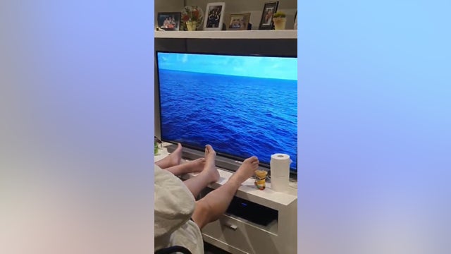 Retired Australian couple recreates canceled cruise in their living room