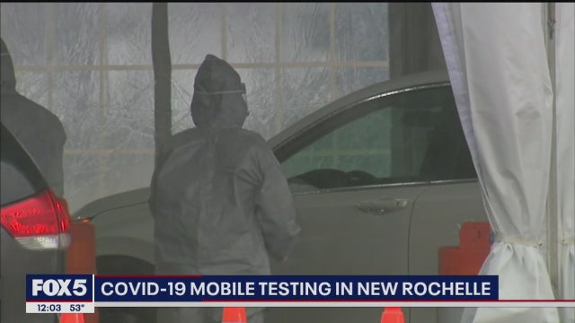 Cuomo unveils first drive-thru coronavirus testing facility