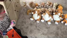 5-year-old recreates art class with stuffed-animal students during lockdown amid the COVID-19 pandemic