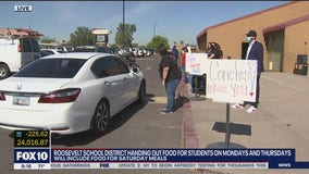 Roosevelt School District handing out food for Valley students