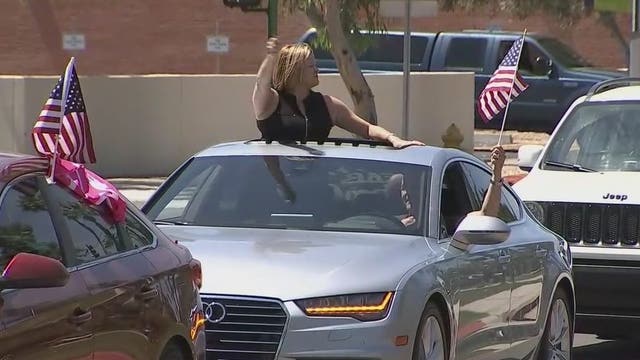 Protesters rally at Arizona Capitol to open the state back up amid COVID-19 pandemic