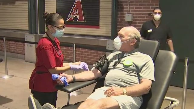 Red Cross holds blood drive at Chase Field in downtown Phoenix