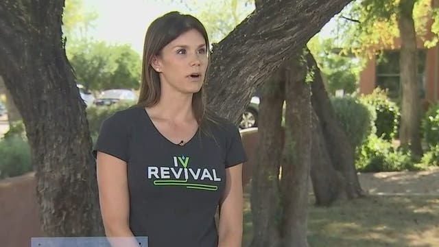 IV Revival mobile hydration company delivering hand sanitizer around the Valley