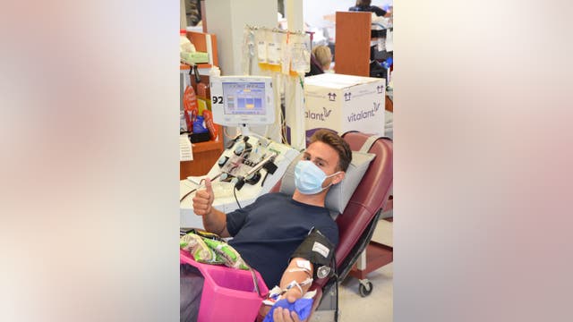Valley man donates plasma after recovering from COVID-19 in hopes of helping those critically ill