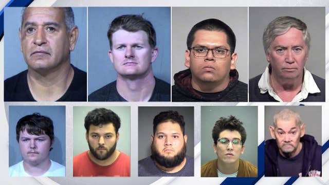 'Operation Silent Predator': 9 Arizona men charged in undercover child exploitation sting