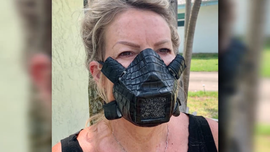 South Florida Shop Makes Face Masks From Alligator Python Iguana