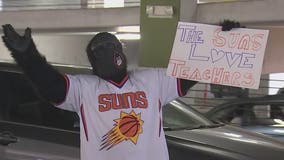Suns honor educators with teacher appreciation drive-thru in downtown Phoenix