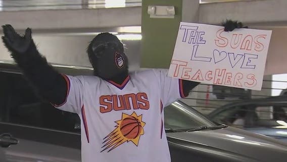 Suns honor educators with teacher appreciation drive-thru in downtown Phoenix