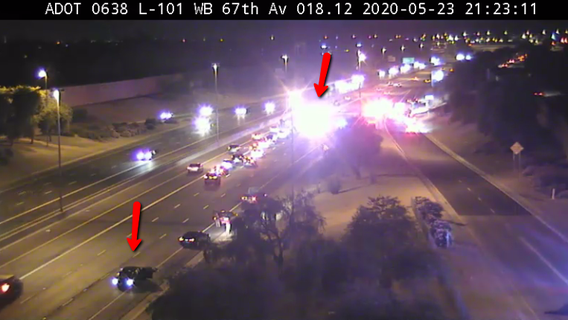 DPS: Fatal crash happens right behind a rollover crash on Loop 101 near Glendale