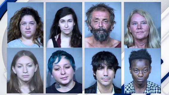 Police, protesters clash during George Floyd march in Downtown Phoenix; 8 arrested