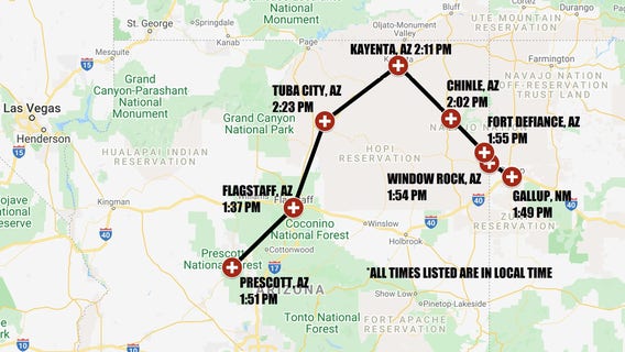 Arizona Air National Guard holding flyover across Navajo Nation for COVID-19 frontline workers