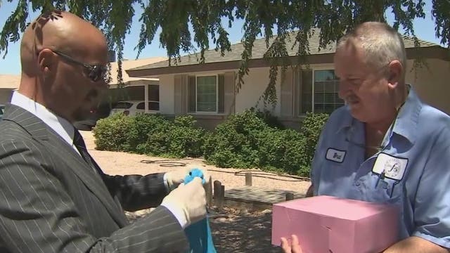 School assistant principal honors school bus driver for delivering meals to students