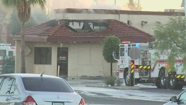 Firefighters gain control of fire at Mesa Sizzler restaurant