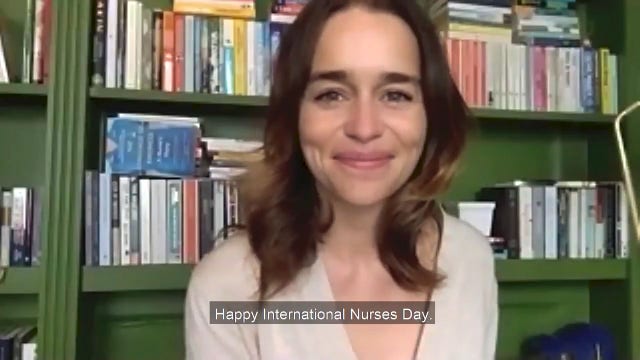 'These are the hands': Actress Emilia Clarke recites poem in touching tribute for International Nurses Day