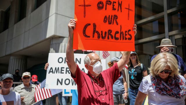 US says California's reopening plan discriminates against churches
