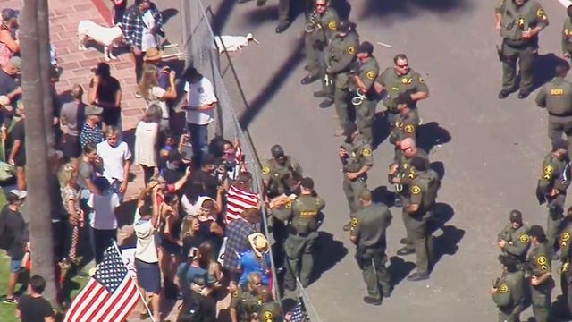 At least 6 arrests at protest against California virus order