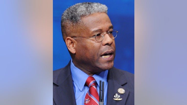 Rep. Allen West , R-FL, speaks during an