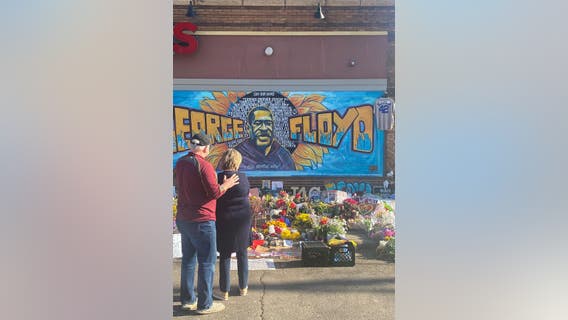 Gov. Walz makes unannounced visit to George Floyd memorial in Minneapolis