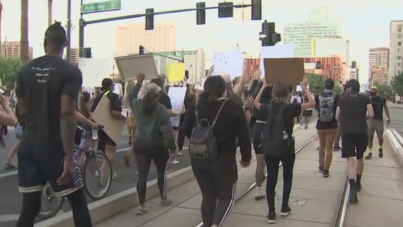 Protesters take different route during Thursday's protest over George Floyd's death