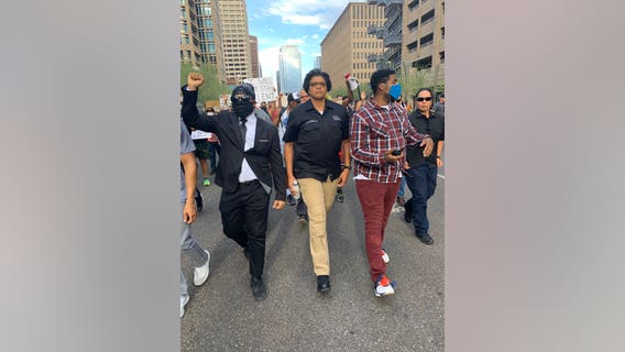 Phoenix Police Chief Jeri Williams among ranks of protesters in Downtown Phoenix