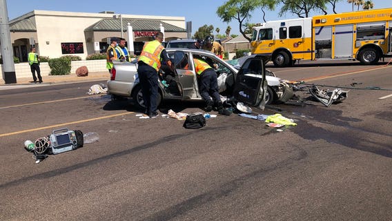 Glendale Fire respond to major collision; one seriously injured