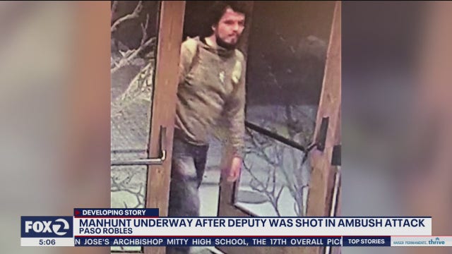 Manhunt underway for gunman who shot California deputy, possibly other man